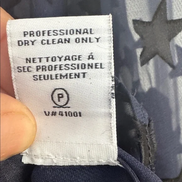 Diane von Furstenberg Lorelei Two Blouse in Ink & Black Size 4 - Picture 7 of 8